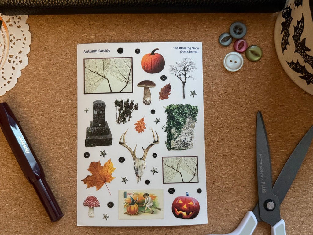 Autumn Gothic Stickers 🍁🖤
