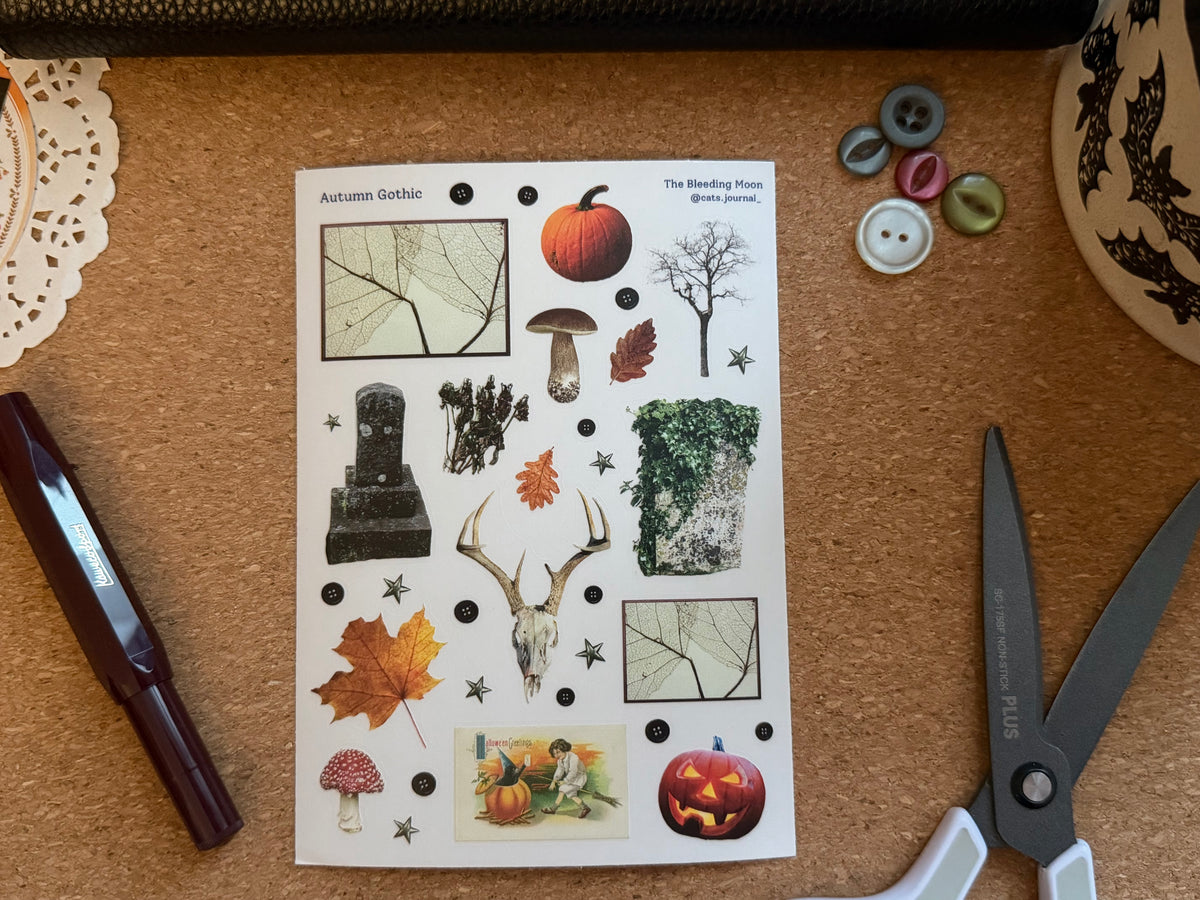 Autumn Gothic Stickers 🍁🖤