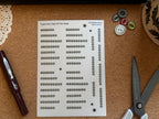 Typewriter Days Of The Week Stickers 🗓️