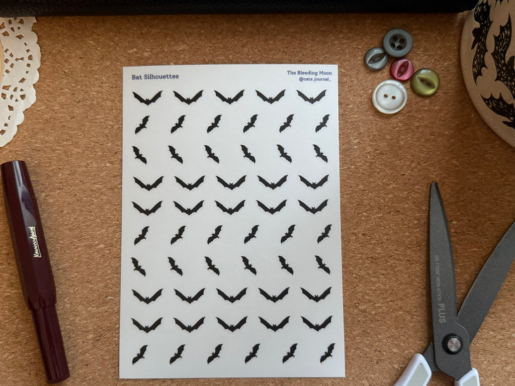 Bat Silhouettes Stickers ❤️‍🩹
