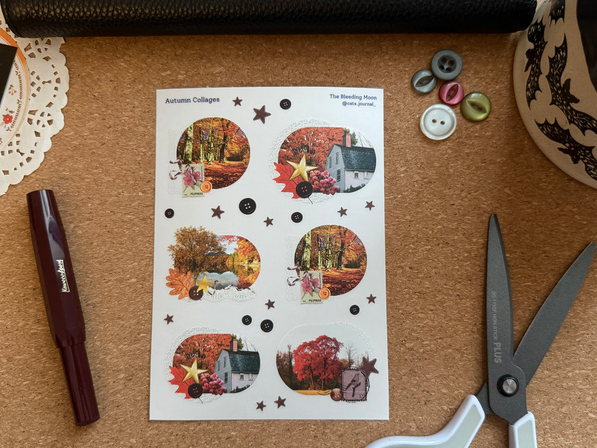 Autumn Collages Stickers 🧣