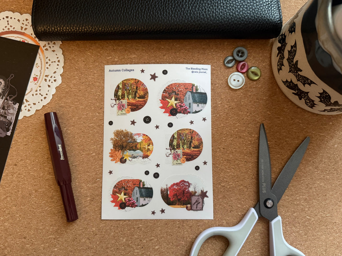 Autumn Collages Stickers 🧣