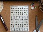 Vintage Keys Deco Stickers 🗝️