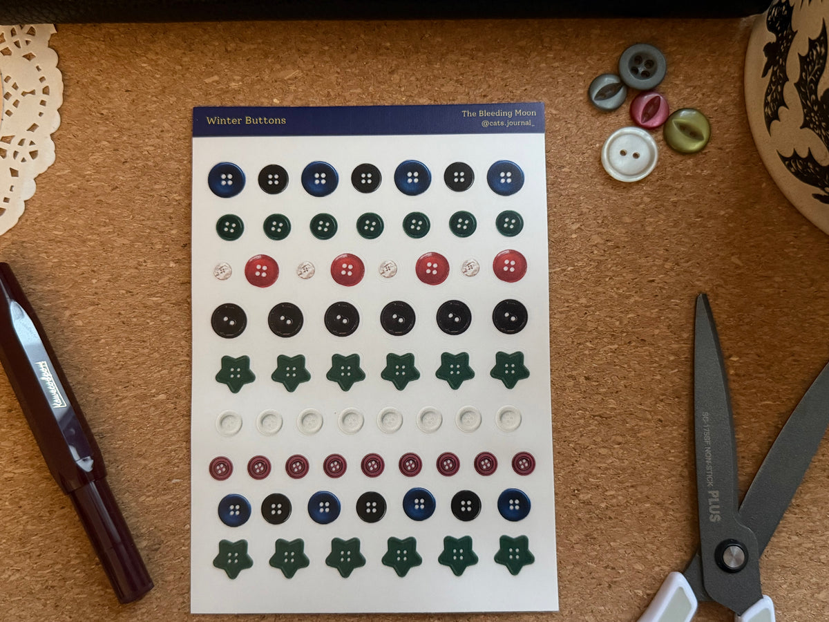 Winter Buttons Stickers ❄️