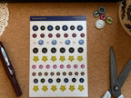 Summer Buttons Stickers 🌞