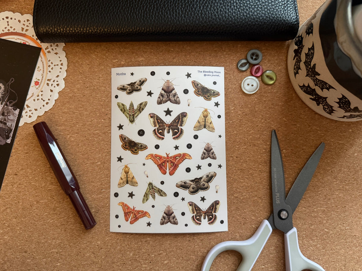 Moth Stickers 💡